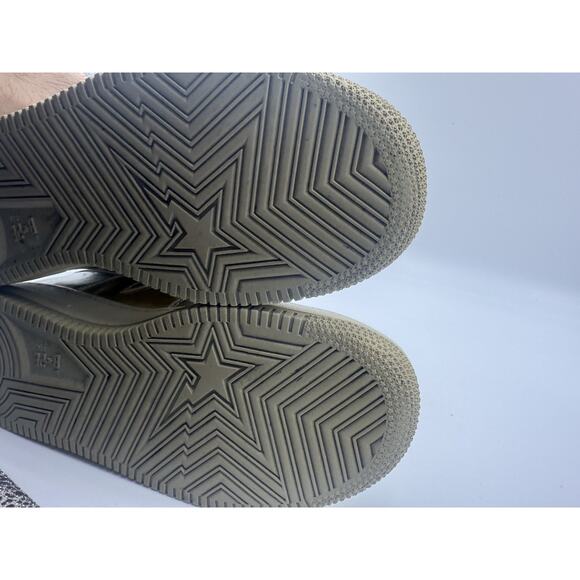 Size 8.5 Bapesta X Nigo Silver And Gold Bape Very Rare